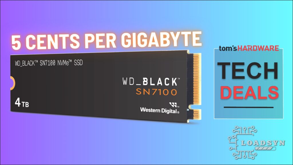 WD_Black SN7100 4TB SSD on sale