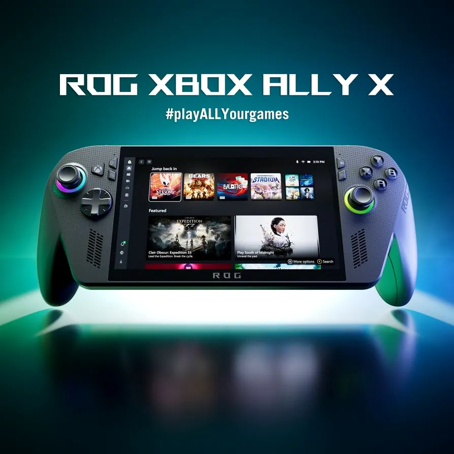 Key Visual of the ROG Xbox Ally X Handheld PC