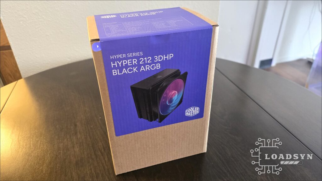 Cooler Master Hyper 212 3DHP showing the trident-shaped heatpipes