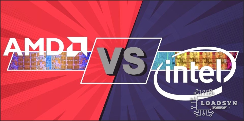 Intel vs AMD CPU comparison graphic