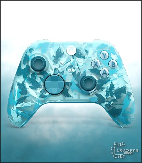 Vista frontal do Controle sem Fio Xbox – Ice Breaker Special Edition