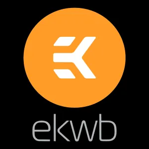 EK Waterblocks and CryoFuel product display