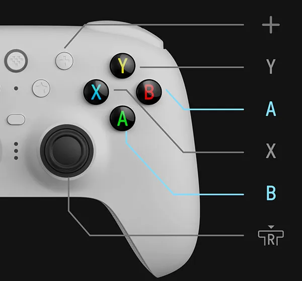 Controller mapping software interface.
