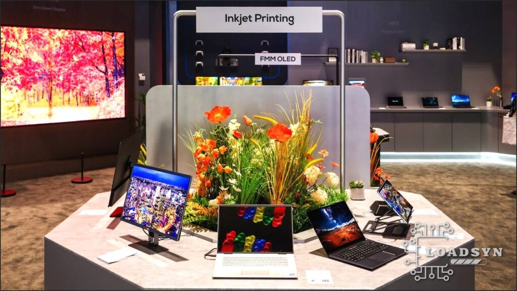 Close-up of TCL CSOT's Inkjet Printing OLED technology.