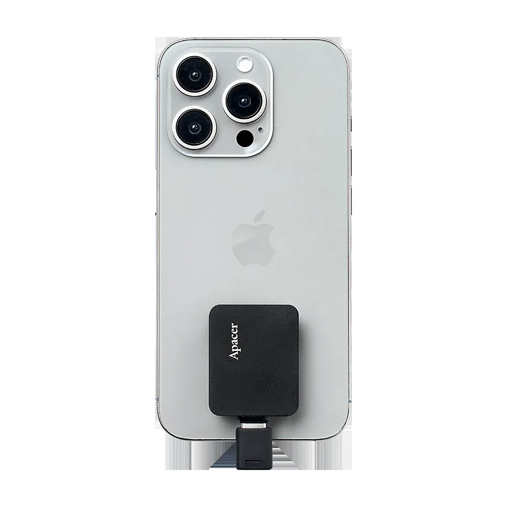 Apacer AS714 Portable SSD with USB-C adapter