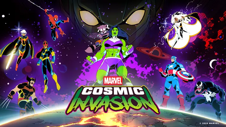 MARVEL Cosmic Invasion She-Hulk and Rocket Raccoon Key Art