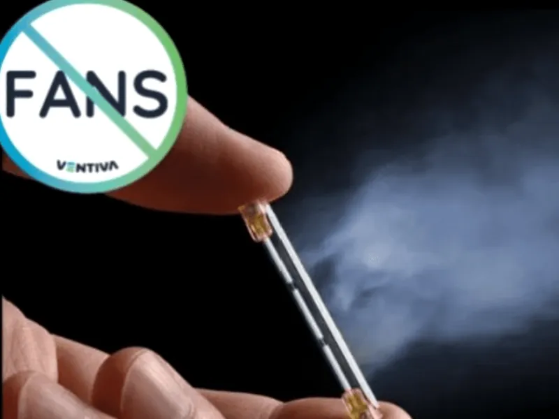 Diagram of Ventiva ICE9 ion blower