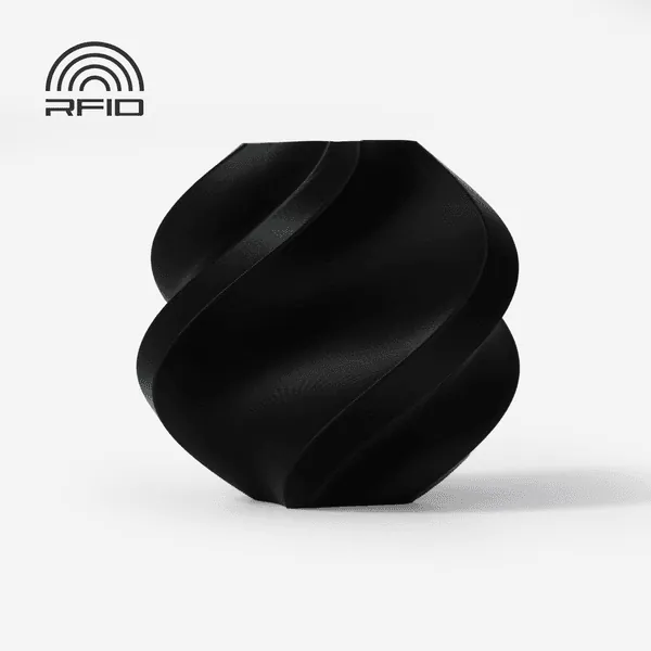 Black ASA filament spool