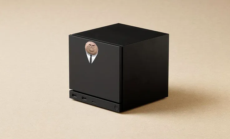 Dbrand's Portal Companion Cube skin concept