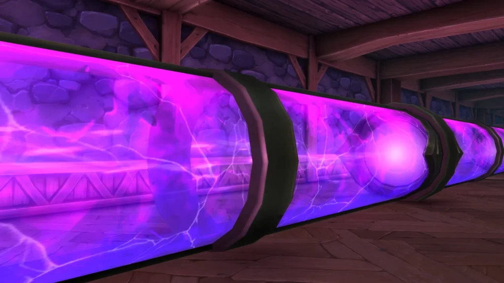 A player-made large hadron collider in World of Warcraft.