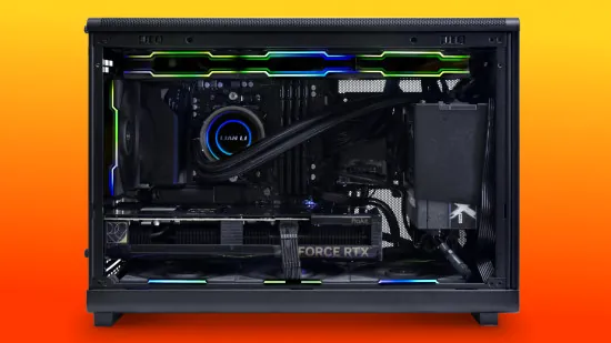 Lian Li wooden Dan Case A3 with side panel removed