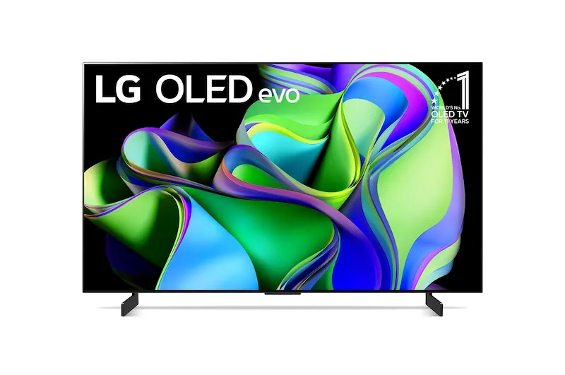 LG C3 42 inch OLED evo TV with Self Lit OLED Pixels, OLED42C34LA