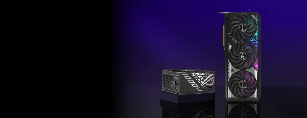 ROG Strix graphics card with ROG Strix Platinum PSU