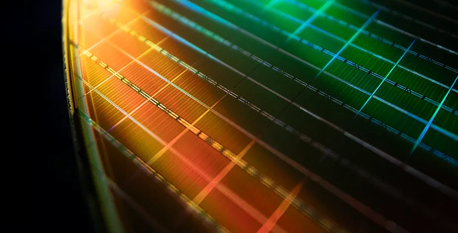 Memory Wafer Closeup