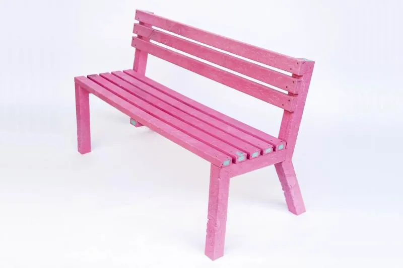 Recycled polypropylene bench