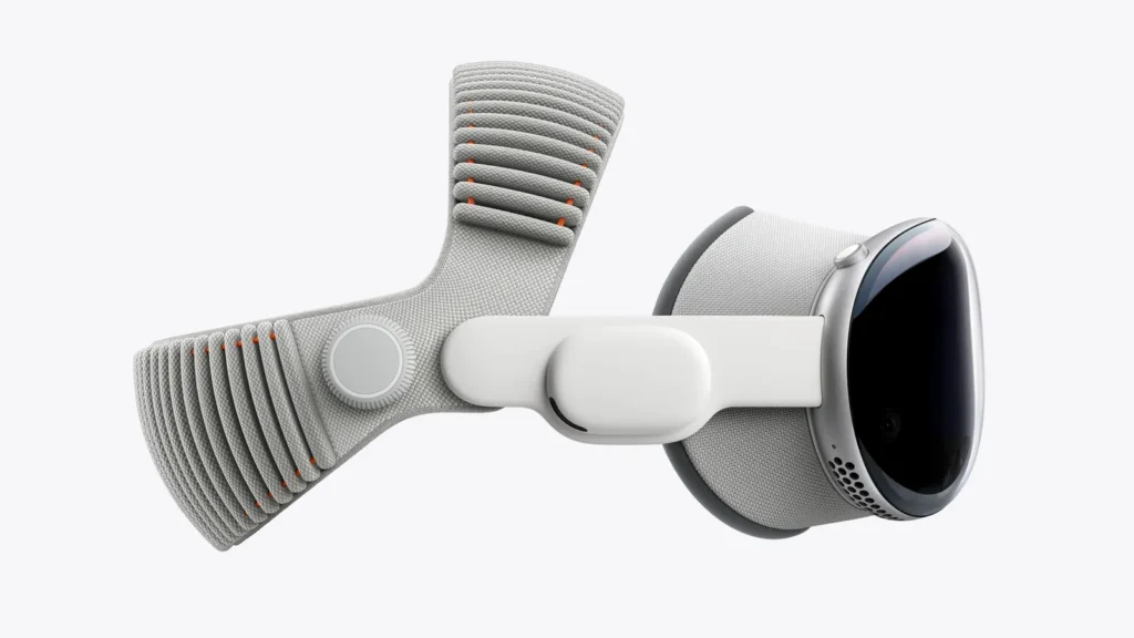 Photograph of the Apple Vision Pro headset