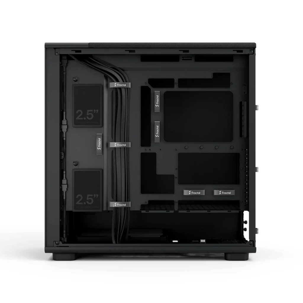 Fractal Design Epoch XL Full-Tower Case, Black Solid - Rear View