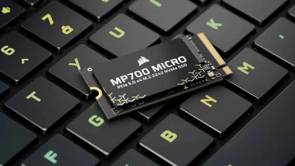 Corsair MP700 Micro drive in a laptop