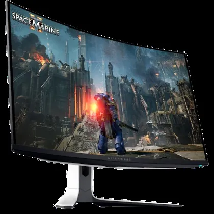 A render showing the Alienware AW3225QF gaming monitor.