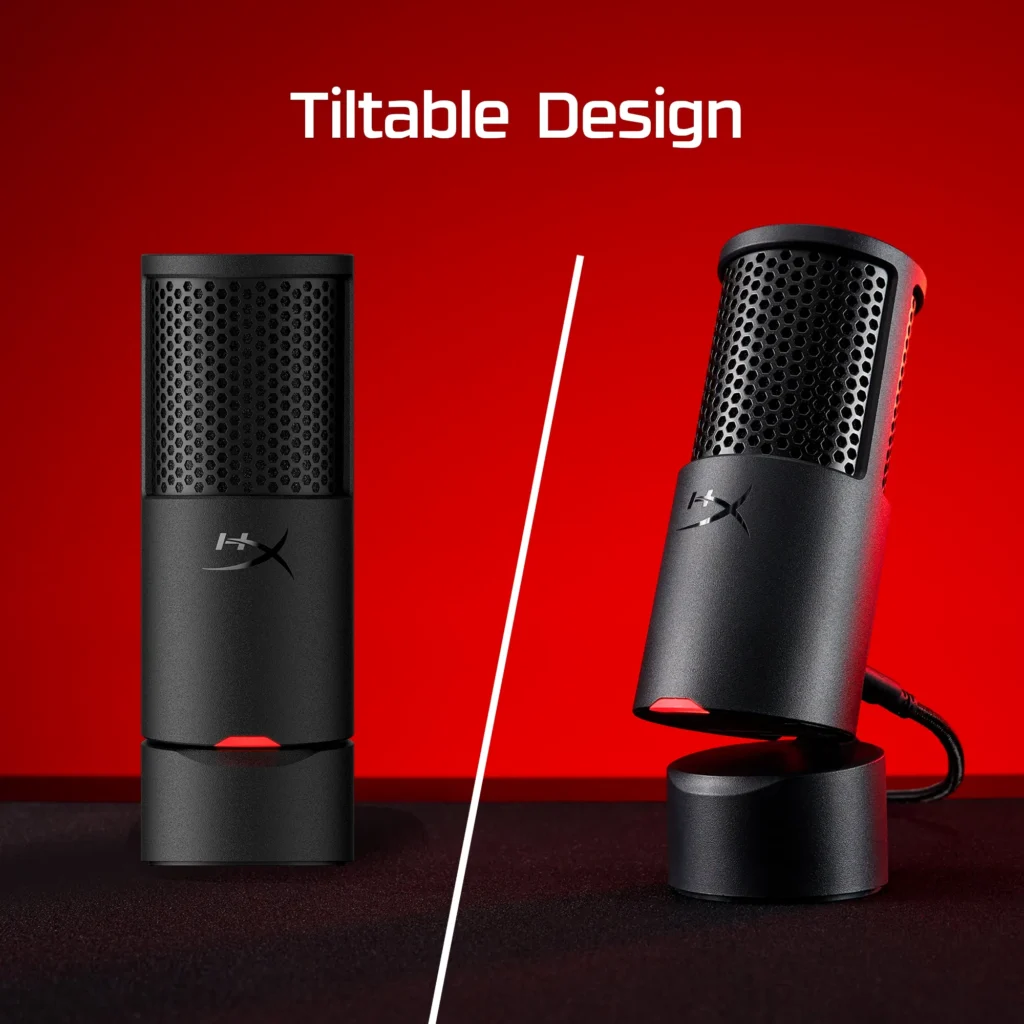 HyperX Solocast 2 BLK Mic - 04 with tiltable stand
