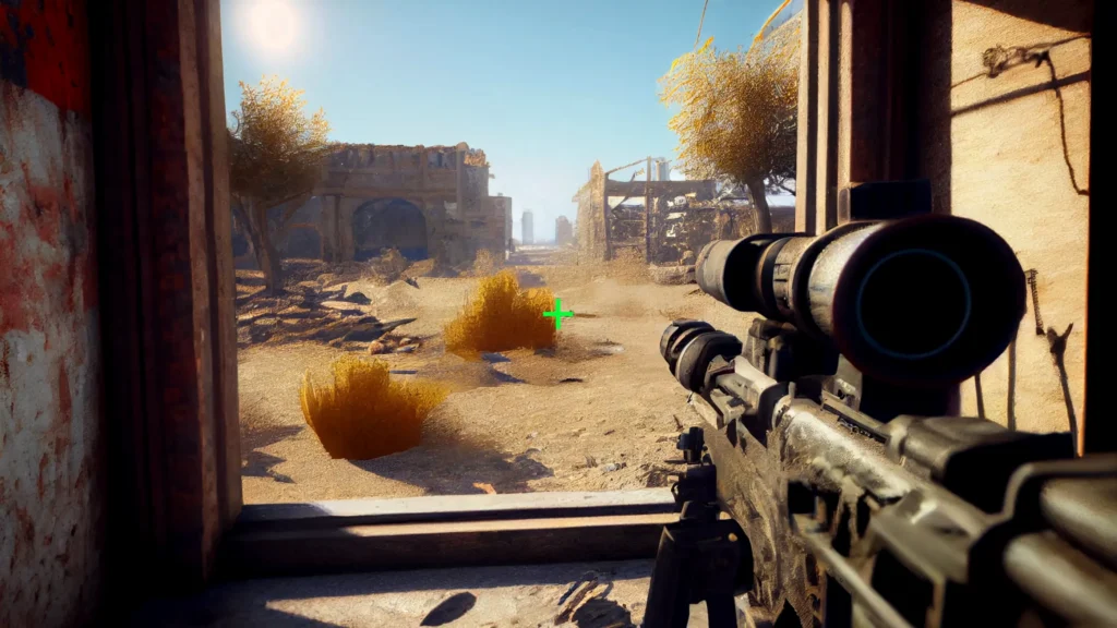 Dynamic Crosshair feature in action