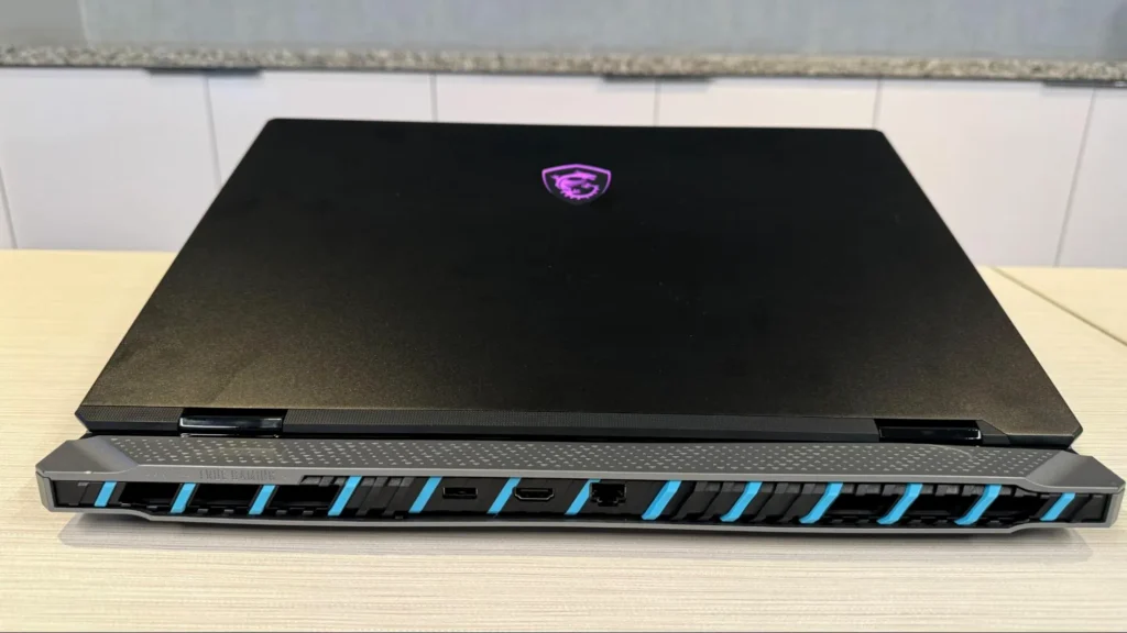 MSI Titan 18 HX AI with RGB touchpad