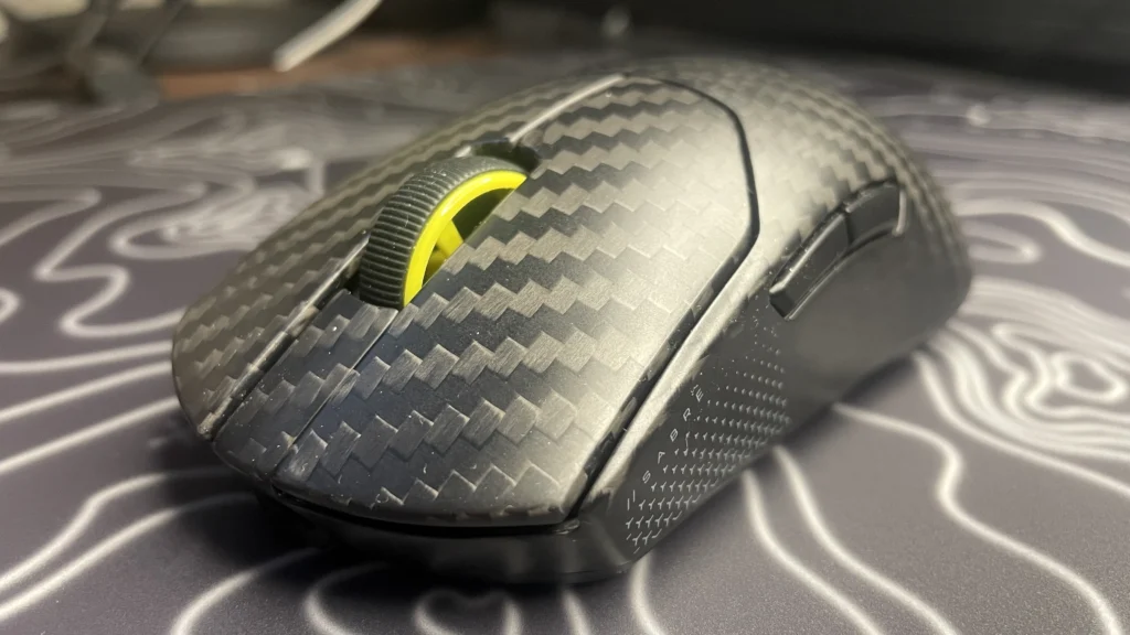 A Corsair Sabre V2 Pro Wireless CF gaming mouse.