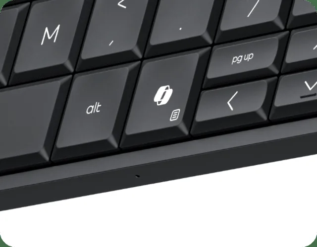 Close up of CoPilot key on keyboard