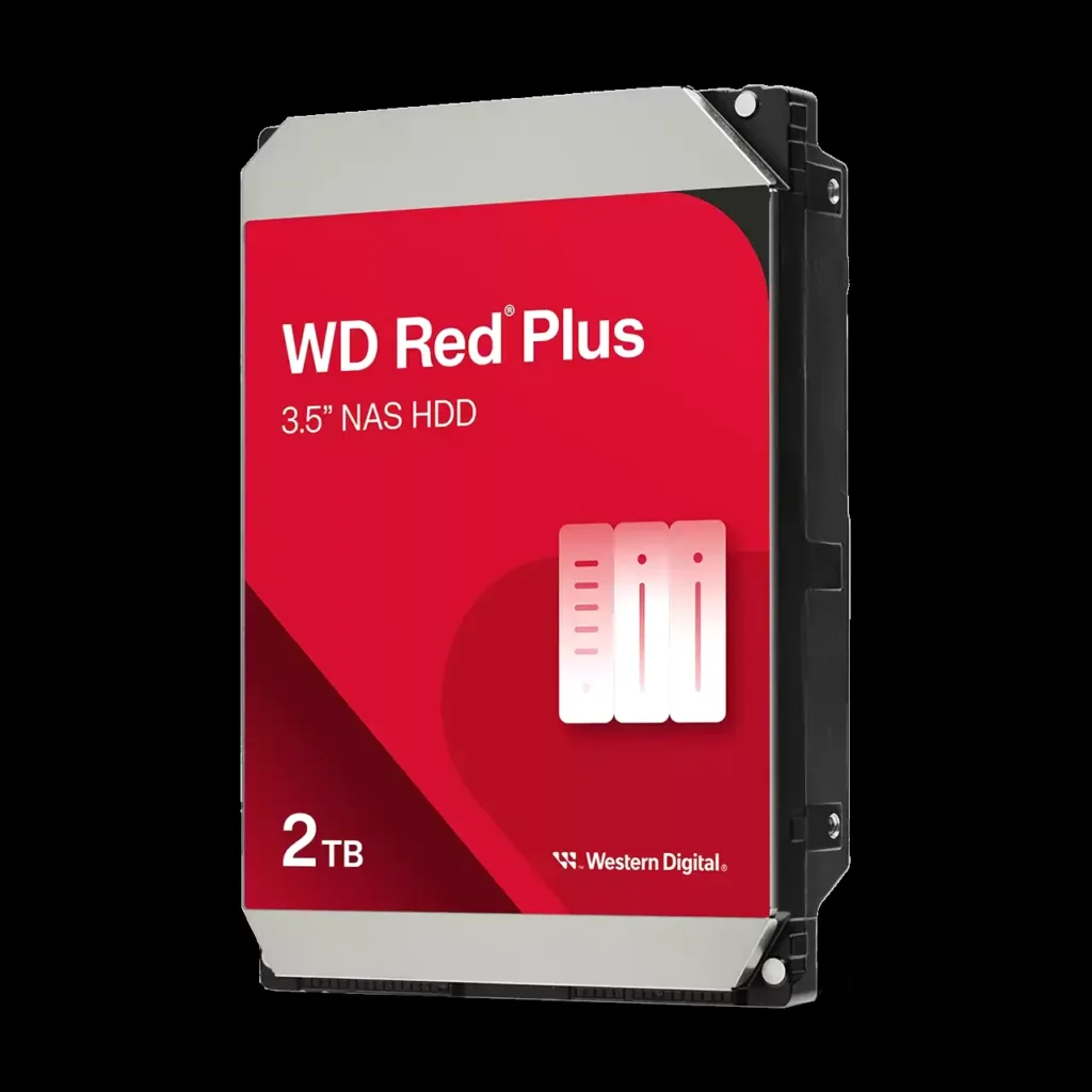 WD Red Plus Internal Network Attached Storage HDD 3.5 2TB