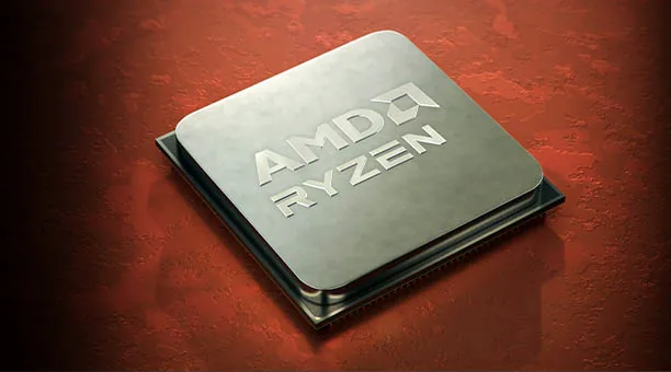 Product chip shot of an AMD CPU